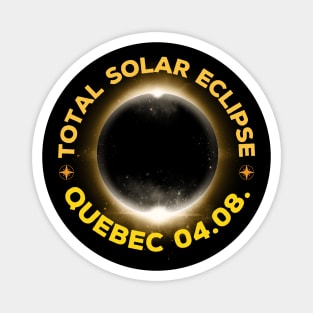 Total Solar Eclipse 2024 Quebec, Canada Magnet